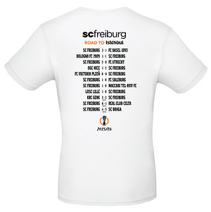 SC Freiburg T-Shirt "UEL Final Istanbul" 25/26 weiß