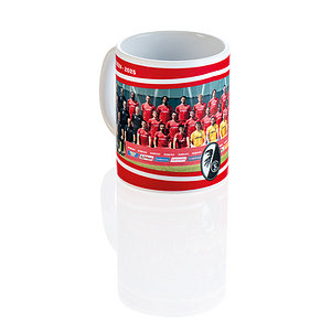 SC Freiburg Tasse Herren "Mannschaftsfoto 24/25" rot
