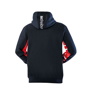 SC Freiburg Zip-Jacke Upcycling "Auswärts" schwarz