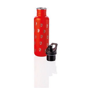 SCF Trinkflasche Klean Kanteen "Allover" rot mit Sport Cap / 0,8 l