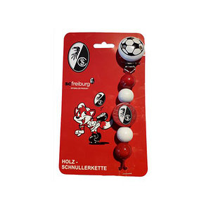 Schnullerkette "SC Freiburg" aus Holz