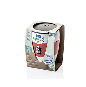 Thermobecher Logo "koziol - organic" organic grau