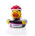 Badeente "Bollenhut" gelb Front (2)